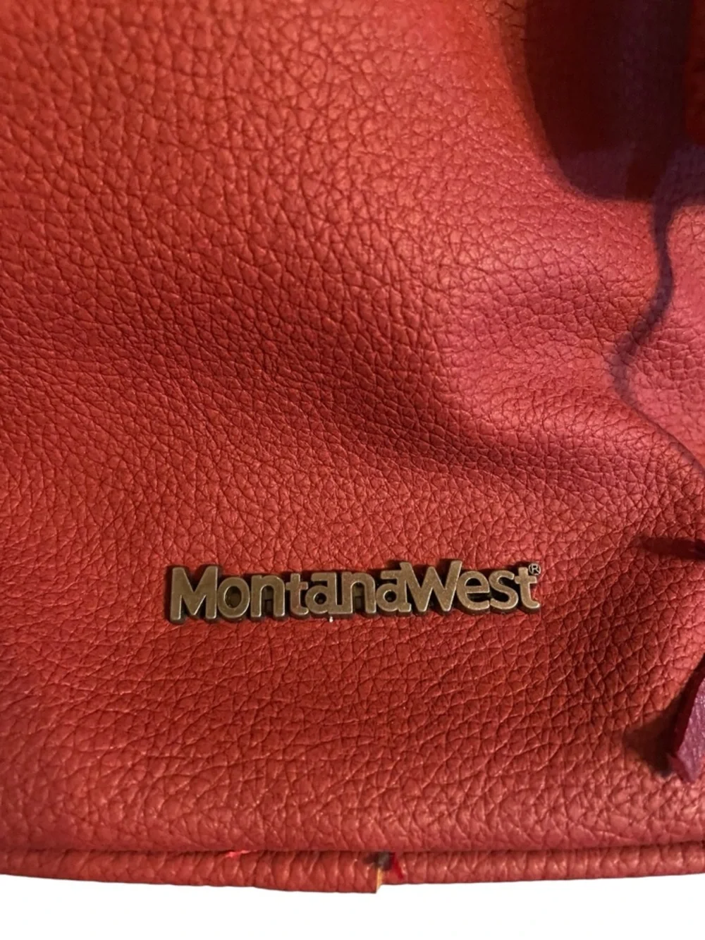 Montana West Red Leather Fringe Backpack – Turquoise Stone & Studs – Western Boh